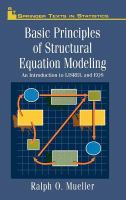 Basic principles of structural equation modeling : an introduction to LISREL and EQS /