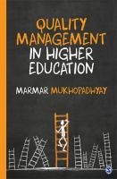 Quality Management in Higher Education.