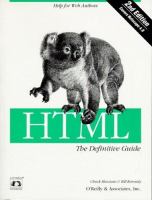 HTML, the definitive guide /
