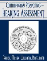 Contemporary perspectives in hearing assessment /