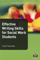 Effective writing skills for social work students /