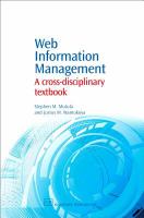 Web information management : a cross-disciplinary textbook /