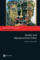 Gender and macroeconomic policy /