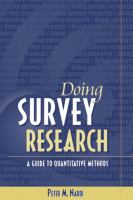Doing survey research : a guide to quantitative methods /