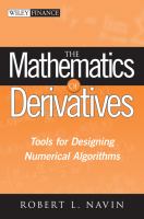 The mathematics of derivatives : tools for designing numerical algorithms /