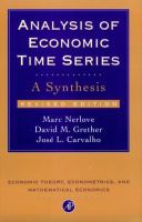 Analysis of economic time series : a synthesis /