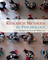 Research methods in psychology : investigating human behavior /