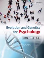 Evolution and genetics for psychology /