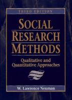 Social research methods : qualitative and quantitative approaches /