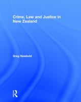 Crime, law, and justice in New Zealand /
