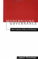 Modernising governance : new labour, policy and society /