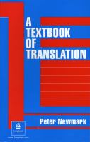 A textbook of translation /
