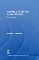 Animals in Greek and Roman thought : a sourcebook /
