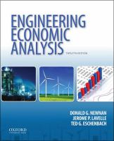 Engineering economic analysis /