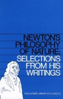 Newton's philosophy of nature : selections from his writings /