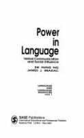 Power in language : verbal communication and social influence /