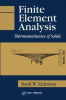 Finite element analysis : thermomechanics of solids /