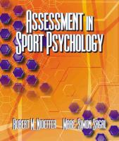 Assessment in sport psychology /