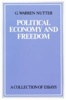 Political economy and freedom : a collection of essays /