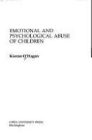 Emotional and psychological abuse of children /