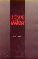 Honor, symbols, and war /