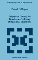 Existence theory for nonlinear ordinary differential equations /
