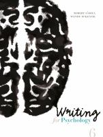 Writing for psychology