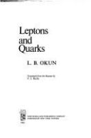 Leptons and quarks /