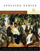 Applying ethics : a text with readings /