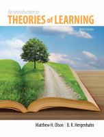 An introduction to theories of learning /