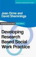Developing research based social work practice /