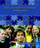 Educational psychology : developing learners /