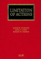 Limitation of actions /