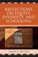 Reflections on equity, diversity, and schooling /