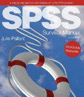 SPSS survival manual : a step by step guide to data analysis using SPSS.
