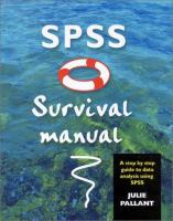 SPSS survival manual : a step-by-step guide to data analysis using SPSS for Windows (Version 10) /