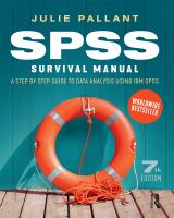 SPSS survival manual : a step by step guide to data analysis using IBM SPSS /