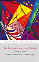 Constitution of New Zealand : a contextual analysis /
