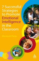 7 successful strategies to promote emotional intelligence in the classroom /