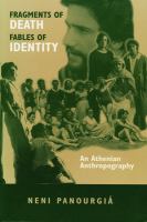 Fragments of death, fables of identity : an Athenian anthropography /