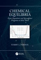 Chemical equilibria : exact equations and spreadsheet programs to solve them /