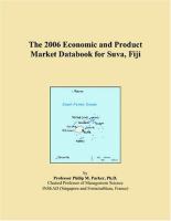 The 2006 economic and product market databook for Suva, Fiji /