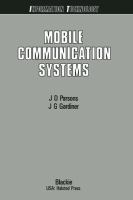 Mobile communication systems /