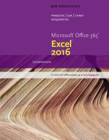 New perspectives Microsoftª Office 365 & Excel 2016 : comprehensive /