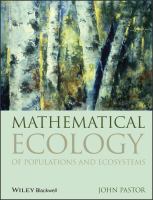 Mathematical ecology of populations and ecosystems /