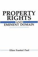 Property rights and eminent domain /