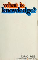 What is knowledge? /