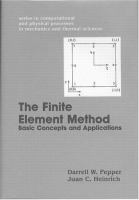 The finite element method : basic concepts and applications /
