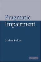 Pragmatic impairment /