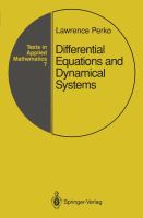 Differential equations and dynamical systems /